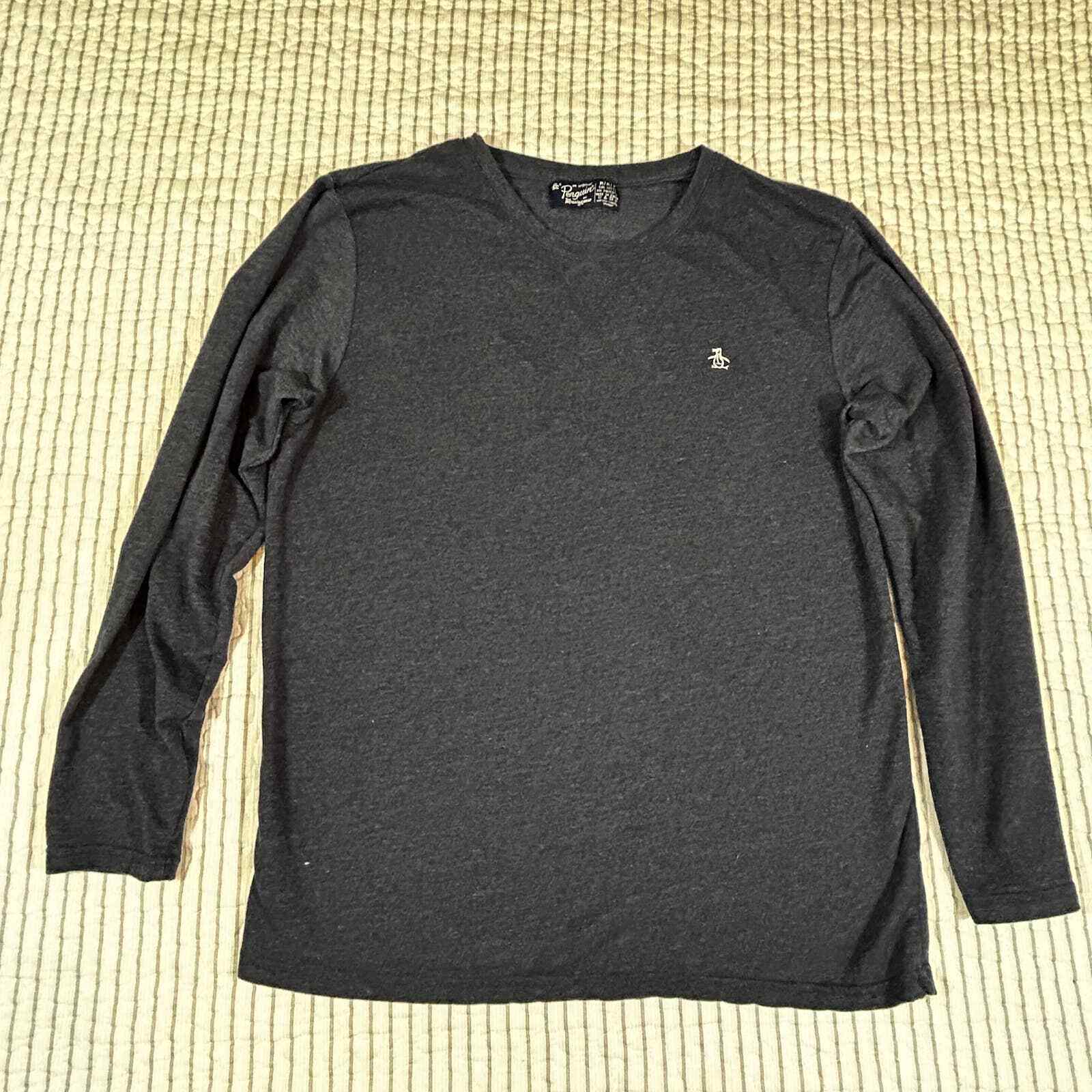 T-shirt Original Penguin Munsingwear Homme 2XL Noir - Imprimé Graphique
