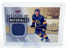 Jimmy Schuldt 2019-20 Upper Deck Rookie Materials #RMJS, Vegas Golden Knights
