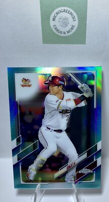 2021 Topps Chrome NPB Nippon Professional Baseball Aqua Refractor