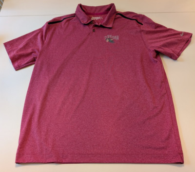Nike Golf Polo Mens XL Pink Tour Performance Dri-Fit The Pines Country Club WV