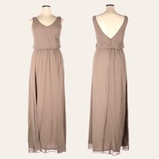 Show Me Your Mumu Kendall Dune Tan Chiffon Maxi Dress Size XL