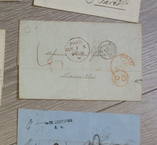 marcophilie  Angleterre France  7 janv 1856