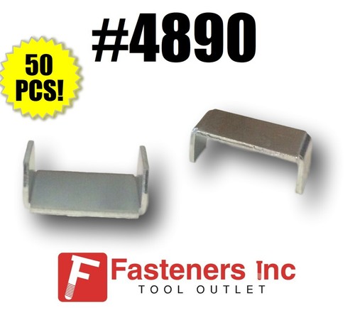 (QTY 50) 13/16" Raceway Metal End Caps for Unistrut / B-Line Channel #4890 P6280 - Picture 1 of 4