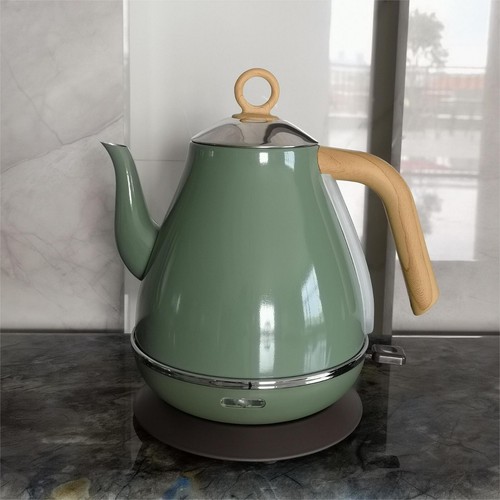 1.8L Retro Electric Kettle 304 Stainless Steel Kettle Auto Power Off Teapot - Picture 4 of 18
