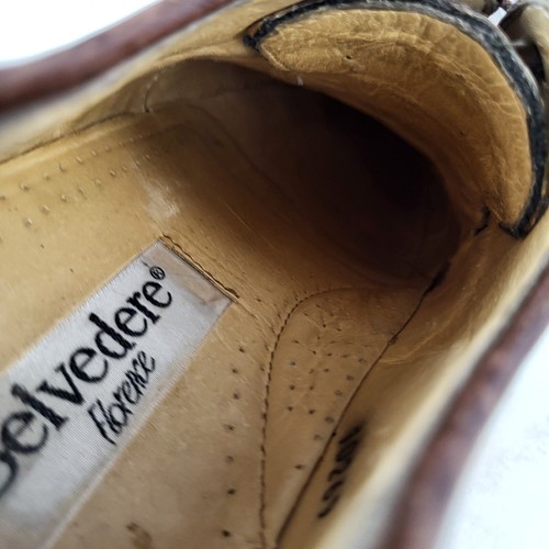 Belvedere Florence Echt Krokodil Oxford-Schuhe Braun Herren Größe 9 M - Bild 14 von 20