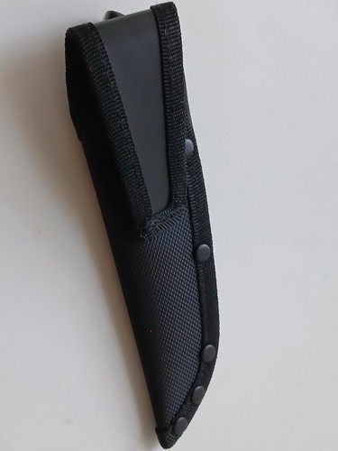 Cuchillo fijo Fox Edge 3" acero inoxidable hoja espiga completa mango negro madera de pakka - Imagen 9 de 12