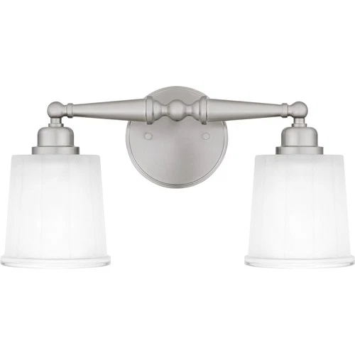 Quoizel CEC8616 Cecilia 2 Light 16"W Bathroom Vanity Light - Nickel - Picture 1 of 5