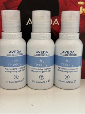 AVEDA 3 travel size Dry Remedy Moisturizing Shampoo 1.4 OZ~ Discontinued