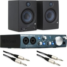 PreSonus AudioBox iTwo USB Audio Interface and Eris 5.25-inch Powered Bluetooth