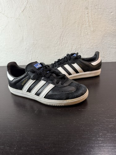 adidas Samba OG Indoor Soccer Futbol Sneakers (Youth Size 1.5Y) Black White Sole