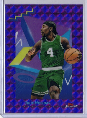 2024-25 Topps Finest Jrue Holiday Blue XFractor #/75 Uncommon #104 Trail Blazers