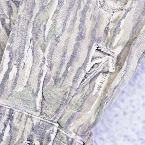 Vintage Walls Shirt Mens Large Camo Realtree Chamois Button Down Hunting - Picture 2 of 11
