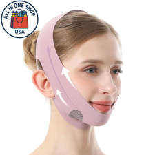 V Line Face Slimming Mask for Sleeping, Double Chin Reducer Jawline Shaper For