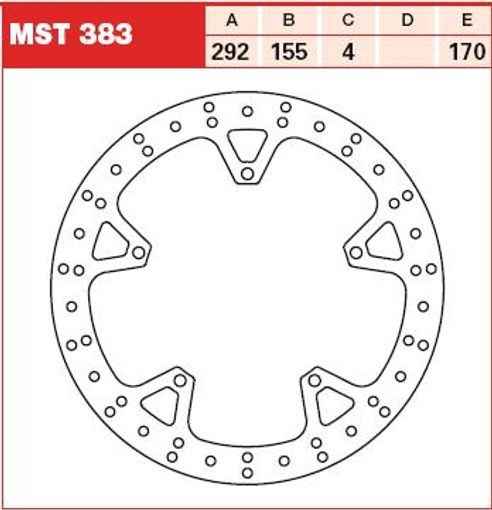 Brake Disc Fixed front Fit Yamaha YZF-R 125 08-13 TRW Lucas 292mm 155mm 170mm - Image 2