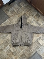 Vintage Carhartt J268 MUS Canvas Quilted Lined Jacket Mens Size 2XL Hooded