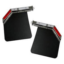 2PCS Stainless Steel Angled Spring Loaded Mud Flap Hanger Bracket