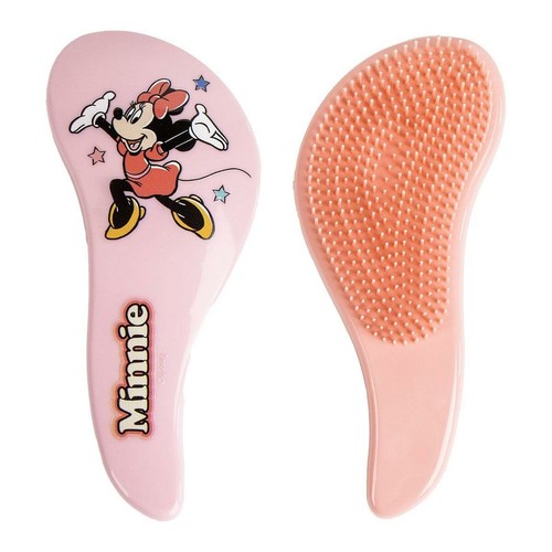 Brosse Minnie Mouse Noir Et Rouge – Design Chic Pour Cheveux De Princesse