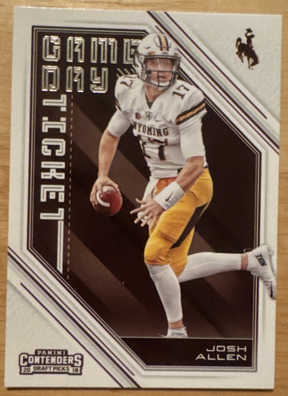Josh Allen 2018 Playoff Contenders Game Day Ticket Rookie Card #3 (7465)