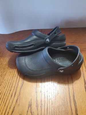 Crocs Unisex Bistro Comfort Clog Slip On Strap Black Size 4 Men's, 6 Women's EUC