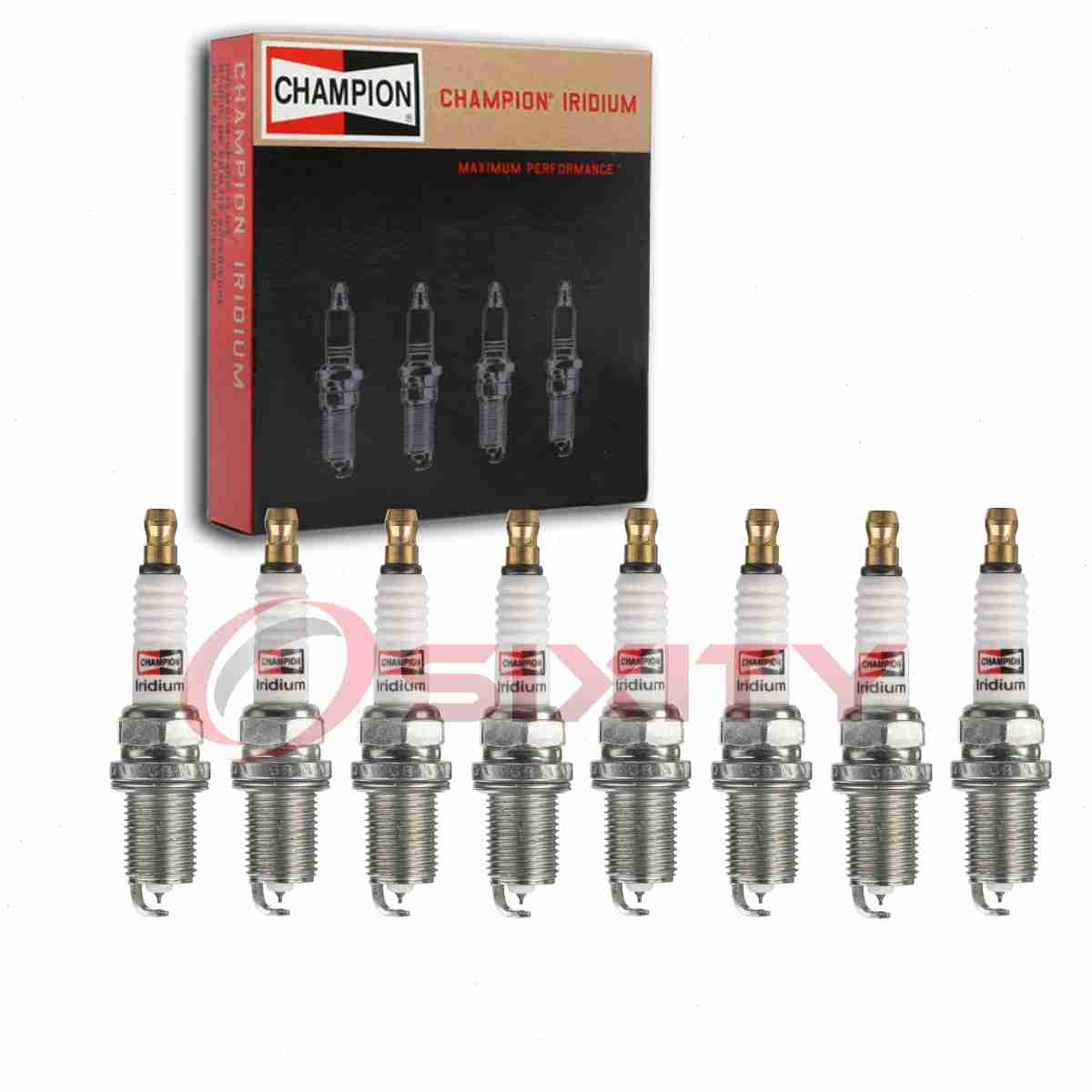 8 pc Champion Iridium Spark Plugs for 1990-1992 Chevrolet Corvette 5.7L V8 gs