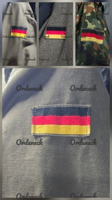 BUNDESWEHR - DEUTSCHLANDFLAGGE ALS ÄRMELABZEICHEN ZUM AUFNÄHEN - GERMANY - BW