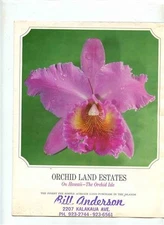 Orchid Land Estates Sales Brochure & Fact Sheet & Map Island of Hawaii 1970