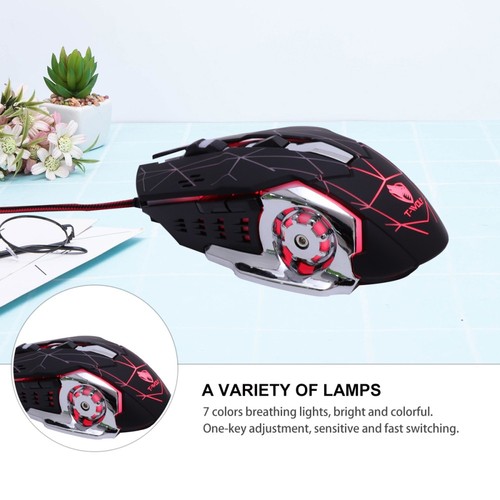Ergonomische Gaming- Büromäuse Gamer-Computermäuse USB-Gaming-Mäuse - Bild 7 von 12