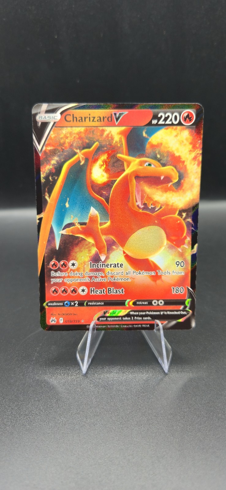 Pokémon Charizard V 017/172 Brilliant Stars Ultra Rare Full Art Holo 220 HP