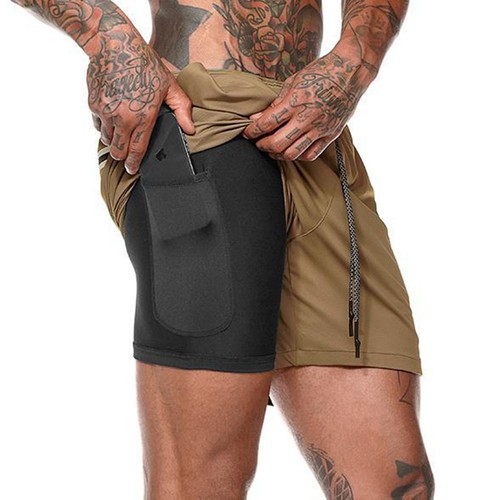 Trendige Sportshorts in Übergröße für Herren Erwachsene Outdoor schnelltrocknend Fitnessshorts - Bild 11 von 58