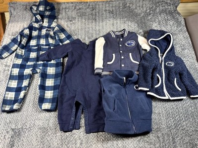 Penn State Nittany Lions Romper Jacket Kids Blue Football Team NCAA Lot Of 5