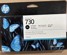 HP 730 130ML Photo Black DesignJet Ink Cartridge, P2V67A,  EXP 04/2028 