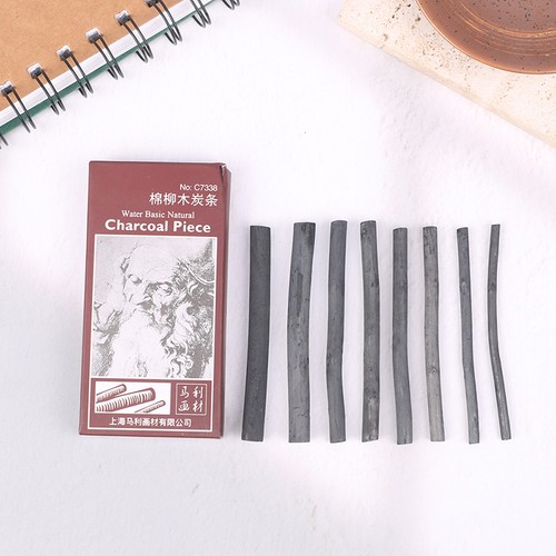 8Pcs/pack Sketch Drawing Willow Charcoal Bar Artist Painting Drawing Supplies - Picture 5 of 7