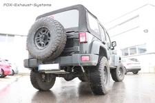  Duplex Sportauspuff Jeep Wrangler 3 Benzin Typ JK ab 2007 je 100mm schwarz