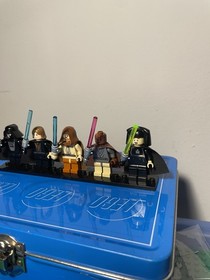 Lego Star Wars Light Up Lightsaber Minifigure Lot Anakin Vader Luminara Mace etc
