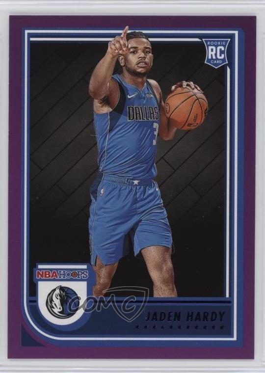 2022-23 Panini NBA Hoops Rookies Purple Jaden Hardy #263 Rookie RC 3g6