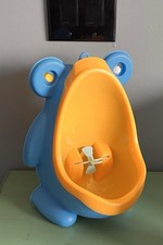 Training Urinal for Boys Blue and Yellow Children's Bathroom Potty