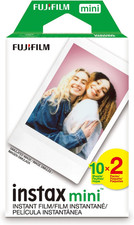 Instax Mini Instant Film Twin Pack White , 20 Photos