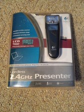Nuovo - Sigillato! Logitech Presentatore senza fili 2,4 GHz con timer LCD