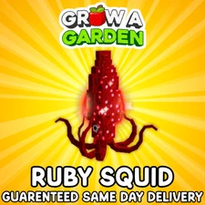 RUBY SQUID | CHEAPEST |🪴Grow a Garden ‼️FAST & EASY DELIVERY‼️