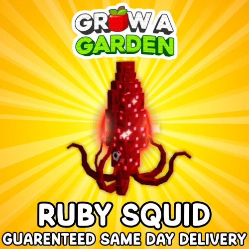RUBY SQUID | CHEAPEST |🪴Grow a Garden ‼️FAST & EASY DELIVERY‼️