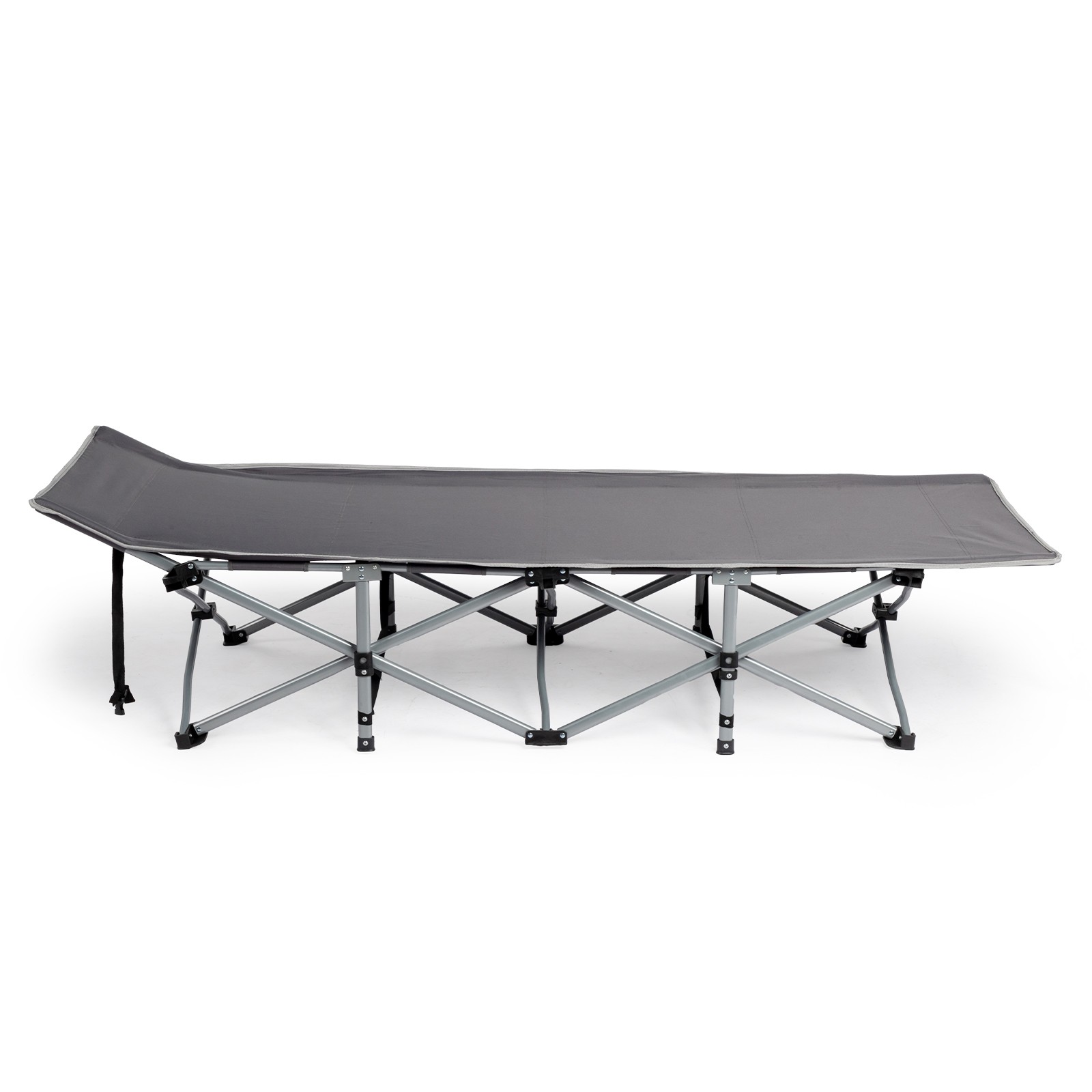 In/Outdoor Portable Folding Camping Cot Bed with Soft Pad for Adults Sleeping Be