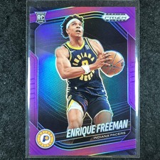 2024-25 Prizm Black ENRIQUE FREEMAN Rookie Base Purple 82/99 #245