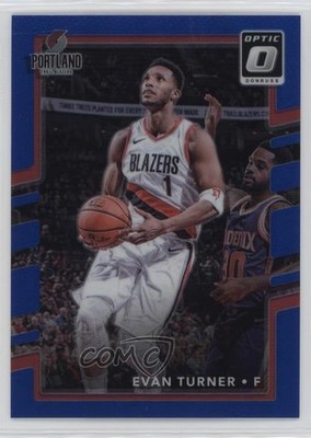 2017-18 Panini Donruss Optic Blue Prizm 27/49 Evan Turner #124 1d3a
