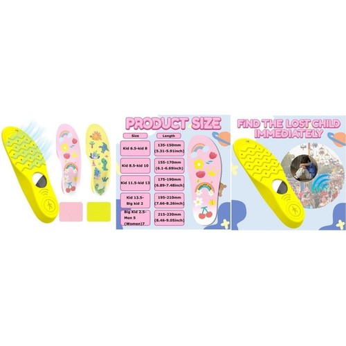 Vibrant PU Insole Protectors for For AirTag Ideal for Children's Shoes - Zdjęcie 12 z 14