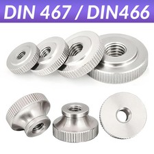 KNURLED THUMB NUTS STAINLESS STEEL A2 HAND GRIP KNOBS M2 M2.5 M3 M4 M5 M6 M8 M10