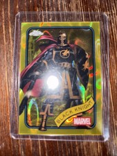 2025 Topps Chrome Marvel Black Knight #165 Yellow Lava