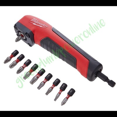 Milwaukee 4932471274 11-teiliges Shockwave Impact Duty rechtwinkliges Aufsatzset