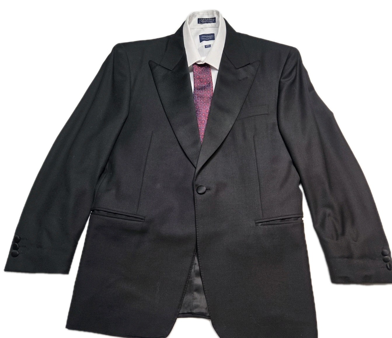 Canali Blazer Sport Coat Men's 48 Holt Renfrew Black 2 Buttons Peak Pocket Italy