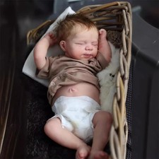 Lifelike Reborn Baby Dolls Silicone Full Body 18 Inch Washable Soft Silicone Sle