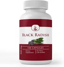 Pure Original Ingredients Black Radish, (100 Capsules) Always Pure, No Additives